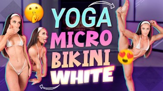 Sexy Microbikini Yoga Workout - Hannahjames710!