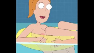 Rick and Morty - A Way Back Home - Cena de sexo Only - Parte 65 Summer fodida na piscina por LoveSkySanX