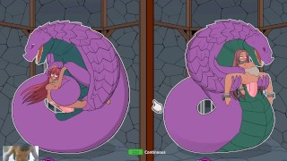 SEXY FOX GIRLS BEING FUCKED BY GIANT SALAMANDER MONSTER