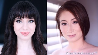 アマチュアAlisonフィールドとAvaデイビスは良いディックを取ります
