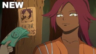Yoruichi kreeg een nieuwe baan, ze houdt ervan om haar baas te pijpen