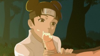 Vie avec Tsunade, Tenten s’occupe de la bite de Naruto