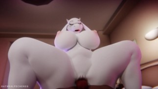 Toriel MILF sexy à fourrure s’amuse