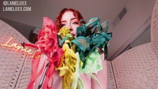 punheta para mim enquanto eu experimento lingerie chique! Provando Lingeries Totalmente Nuas