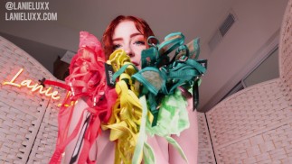 punheta para mim enquanto eu experimento lingerie chique! Provando Lingeries Totalmente Nuas
