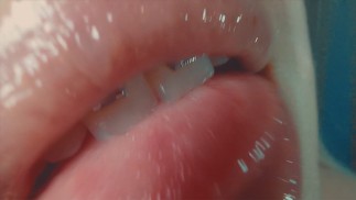 asmr lentille léchant MM