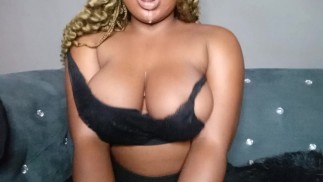 spitting on my big boobs
