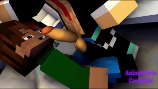 Ein Tasty Schwanz im Metro - Minecraft Schwuler Sex