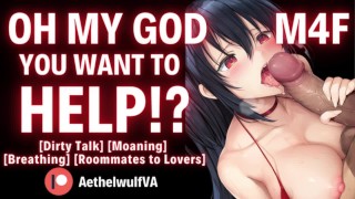 COME sorprendere il tuo coinquilino a masturbarsi ha portato ad accarezzare e succhiare il suo cazzo [M4F] [Gemiti maschili]