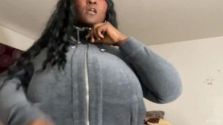 Busty buurman laat me vastgebonden