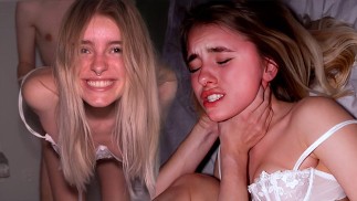Submisivní dívka se dusila a šukala - líbí se jí Kinky