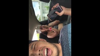friend gets horny on the way home.