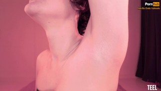 Dirty Talk Armpit Worship with Feet & Butthole winking