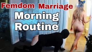 Training Zero Femdom Echt echtpaar leven Slave BDSM Bondage Pis Toilet Badkamer Huisgemaakte Milf