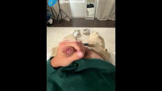 Blonde twink перед зеркалом