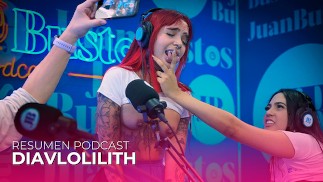 Diavlolilith pelirroja tatuada se besa con su amiga mientras su vagina vibra - Juan Bustos Podcast