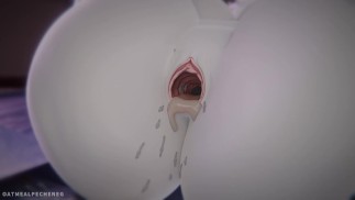 La MILF poilue Toriel est possédée et remplie de sperme