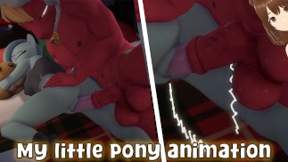 Mein kleines Pony lässt sich von mir ficken, bis ich in ihre Muschi komme (Furry animation) - Jazziuu