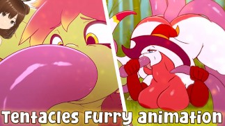 fucks three hot women until he cums inside them (Furry Futa animation) - Jazziuu