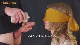 無邪気な女の子との味覚ゲーム、彼女が私の精液を飲み込むまで私は彼女をだましました-Sheilaムーア