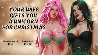 Sua esposa te presenteia com um unicórnio no Natal - [FF4M] ASMR Audio Roleplay
