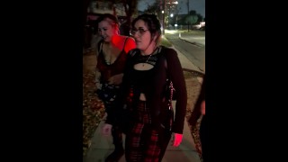 😱 3 chicas del bar comparten 1 polla | Triple mamada!!