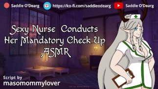 Sexy sestra provádí její povinnou kontrolu ASMR