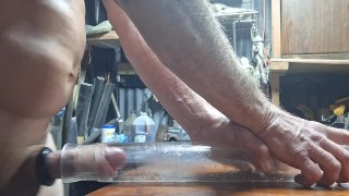 You won't believe this massive cock show! Clear pipe/massive suction = to Biggest homemade cock 🍆🔥