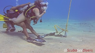 Kurva na SCUBA rozbitým potápěčským kotvištěm - Pure Sex Edit - Část 1