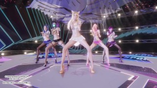 [MMD] SECRET NUMBER - Got That Boom Ahri Akali Seraphine Kaisa Evelynn Sexy Kpop Dance