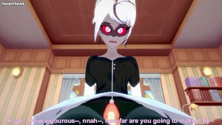 Carmilla из отеля Хазбин дает вам хентай футджоб от первого лица