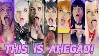 THIS IS AHEGAO - La meilleure compilation de AHEGAO baise, fellation, footjob et facial des filles cosplay !