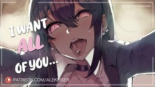 Yandere Mafia-Mädchen ist verrückt nach Love mit dir | ASMR Audio Porno Rollenspiel