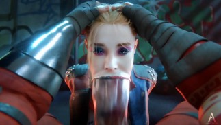 Harley Quinn i Wonder Woman futanari loda