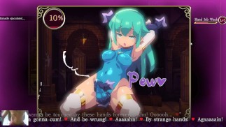 LESBIANA FUTANARI MASTURBADA POR LA MANO DEL MONSTRUO - mage kanade futanari dungeon