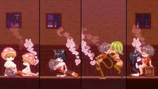 【H GAME】夢魔世界の迷い人♡Hドットアニメーション② 3P エロアニメ Hentai Pixel Game
