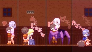 【H GAME】夢魔世界の迷い人♡Hドットアニメーション③ 騎乗位 エロアニメ Hentai Pixel Game