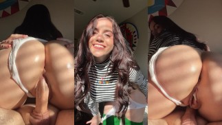Puta oleada monta BWC até que ele não aguenta mais e a enche com sua carga - CandyCourt