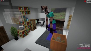 Мы нашли секретный туннель мимикера в нашем мире Minecraft ft.