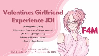 F4M | Experiencia de novia de San Valentín JOI | Elogio Kink | Buen chico | Sano