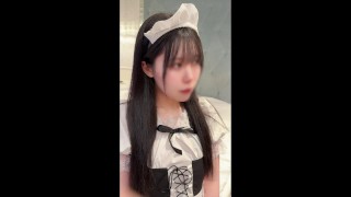 【個人撮影】ベッドを汚してごめんなさい/18歳大学生/メイド