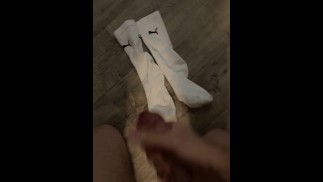 DZIEWICZA NASTOLATKA SZARPIE BIAŁE SKARPETKI NIKE