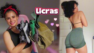 VLOG- probándome LICRAS! Cual te gustó más?🍑🔥 BRUNETTE/LATINA/big ass
