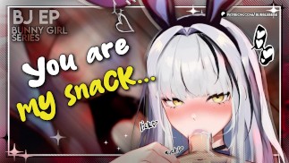 Horny Bunny dziewczyna Vtuber traktuje twojego penisa jak popsicle | Vtuber Hentai Roleplay