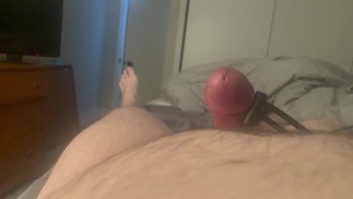 Ejaculation mains libres avec Estim