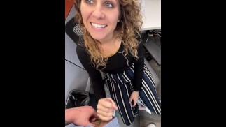 Talking a coworker into a creampie after work