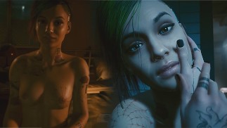 Cyberpunk 2077 Sexuální scény Judy - pyramida Song Cyberpunk nahá hra