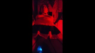 Riding my BF in a maid outfit while he wears a vibrating cock ring | LOUD smacks