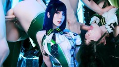 Glory Hole из EVE. Звездный клинок. Глубокая глотка и кончил на лицо - MollyRedWolf
