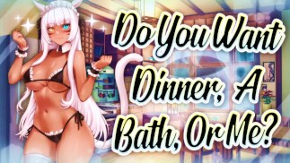 [F4M] | 😽 La tua ragazza Neko diventa la tua cameriera cattiva per la notte ❤️💦 [Me x Listener] {ASMR osceno}